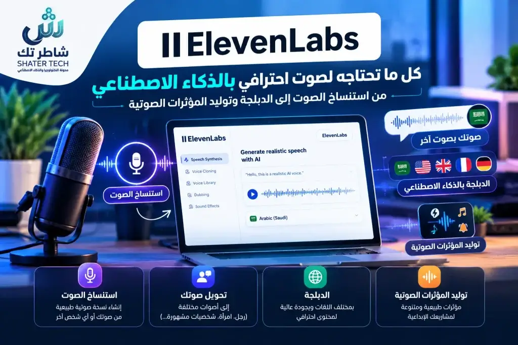 ElevenLabs أفضل برنامج تعليق صوتي بالذكاء الصناعي لإعلانات تك توك