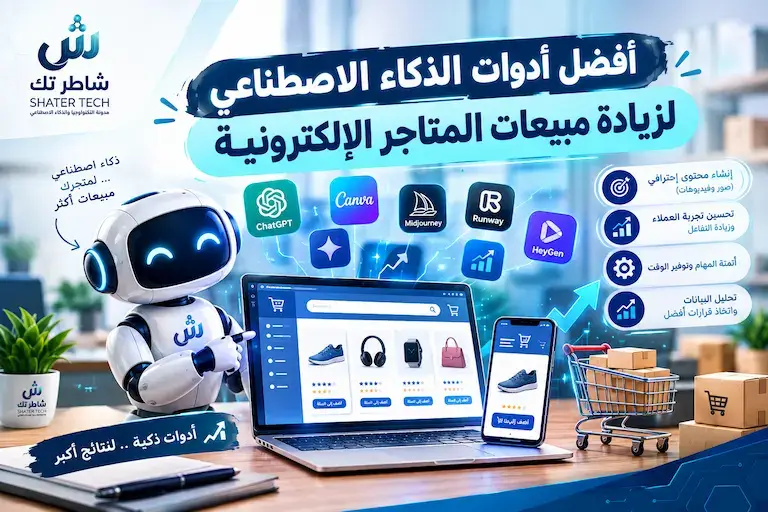 أفضل أدوات الذكاء الاصطناعي لزيادة مبيعات المتاجر الإلكترونية