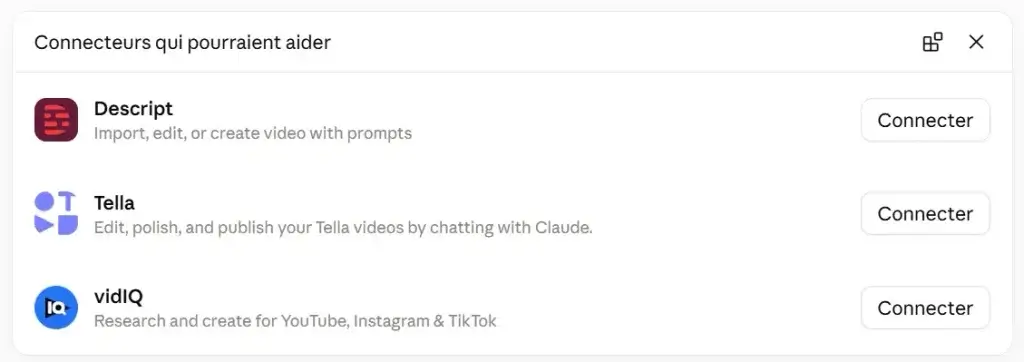 اهم الكونكتر من أجل مونتاج احترافي للفيديو باستخدام Claude AI